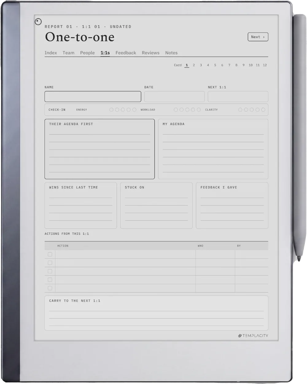 The Planner · People Manager reMarkable 2 page 3