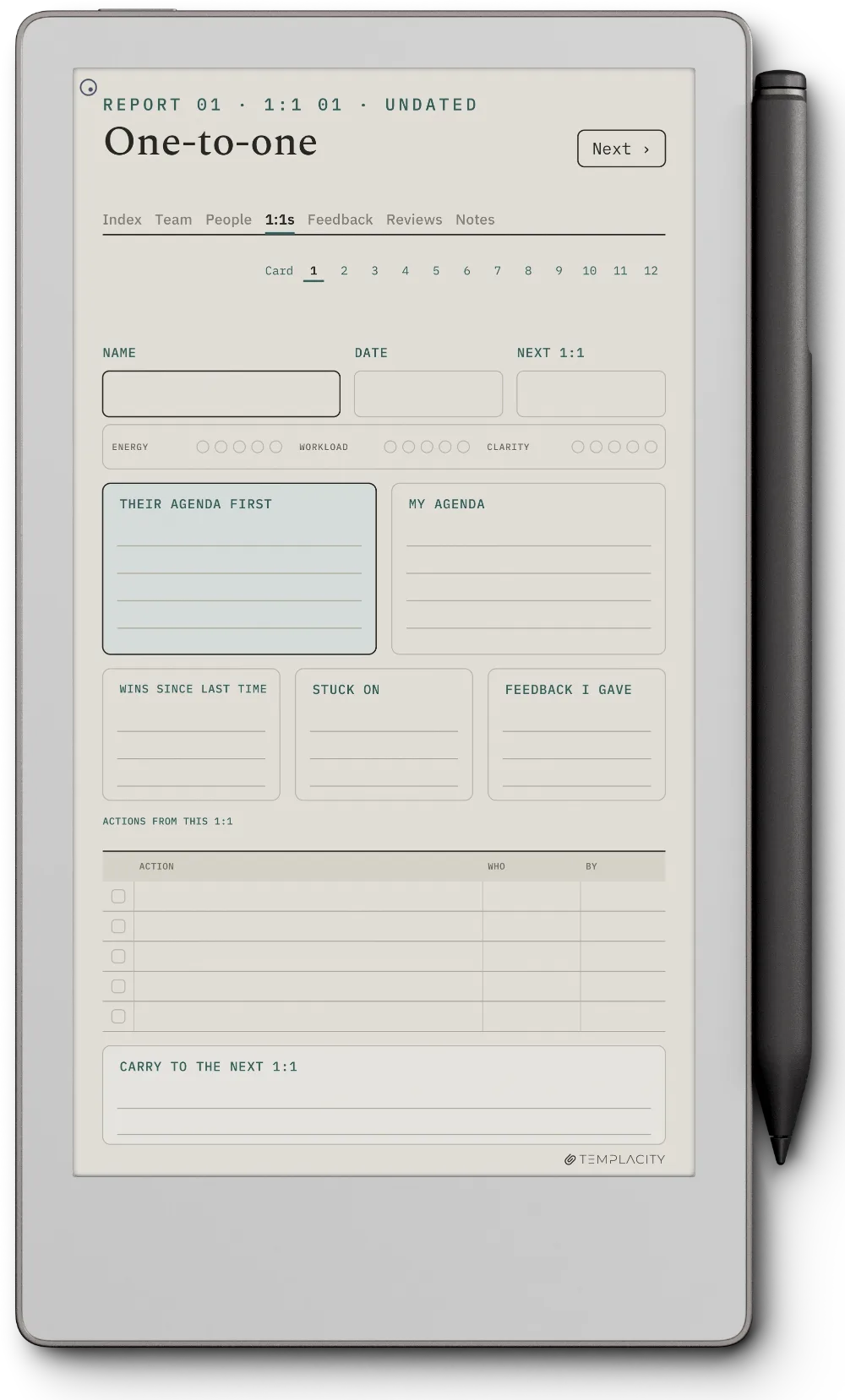 The Planner on the reMarkable Paper Pro Move