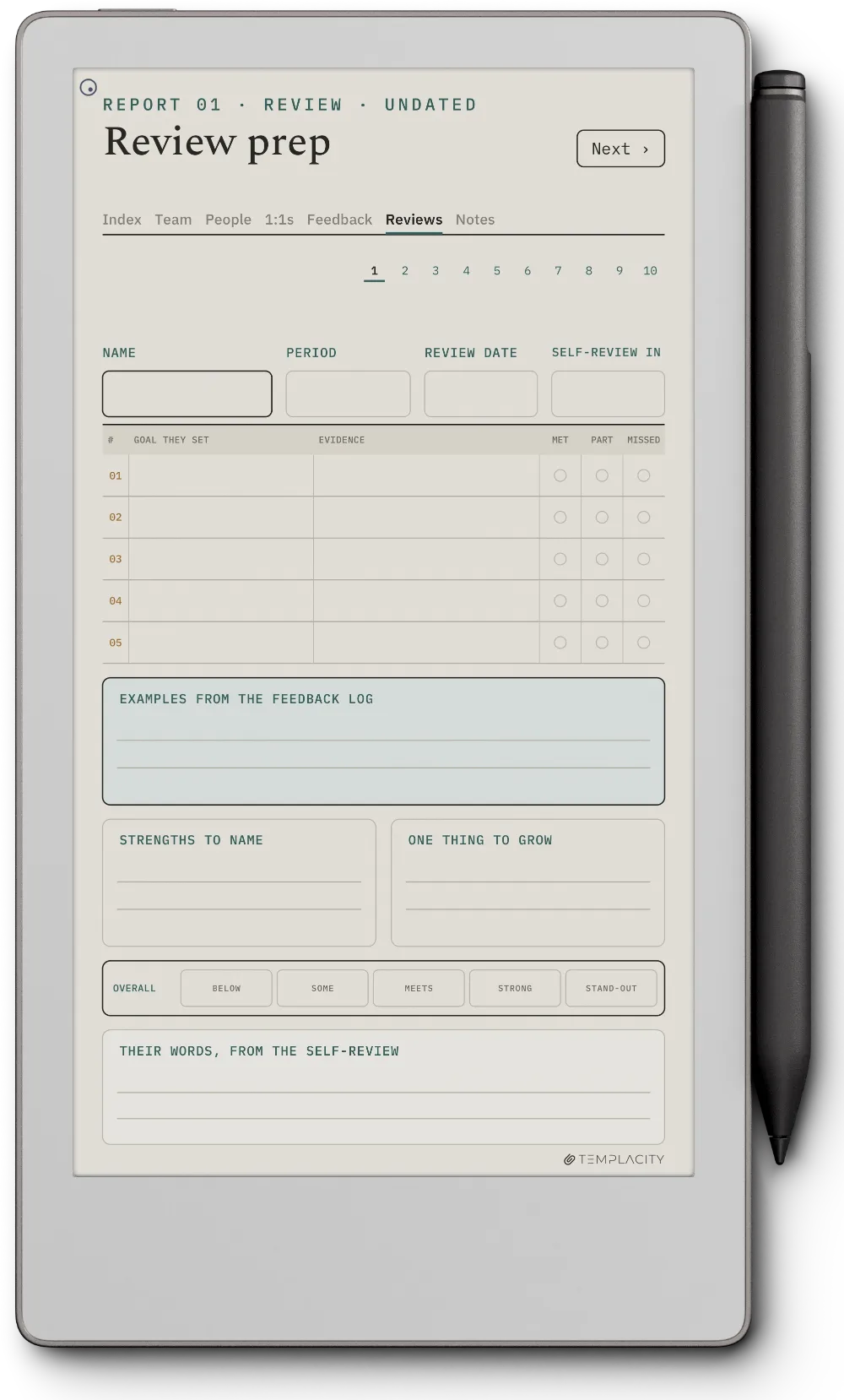 The Planner · People Manager reMarkable Paper Pro Move page 5