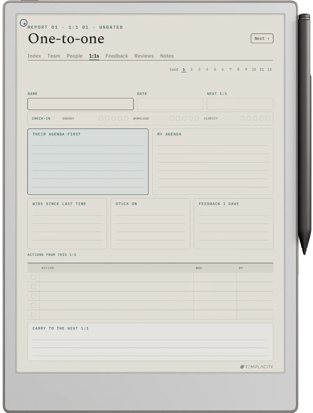 The Planner on the reMarkable Paper Pro