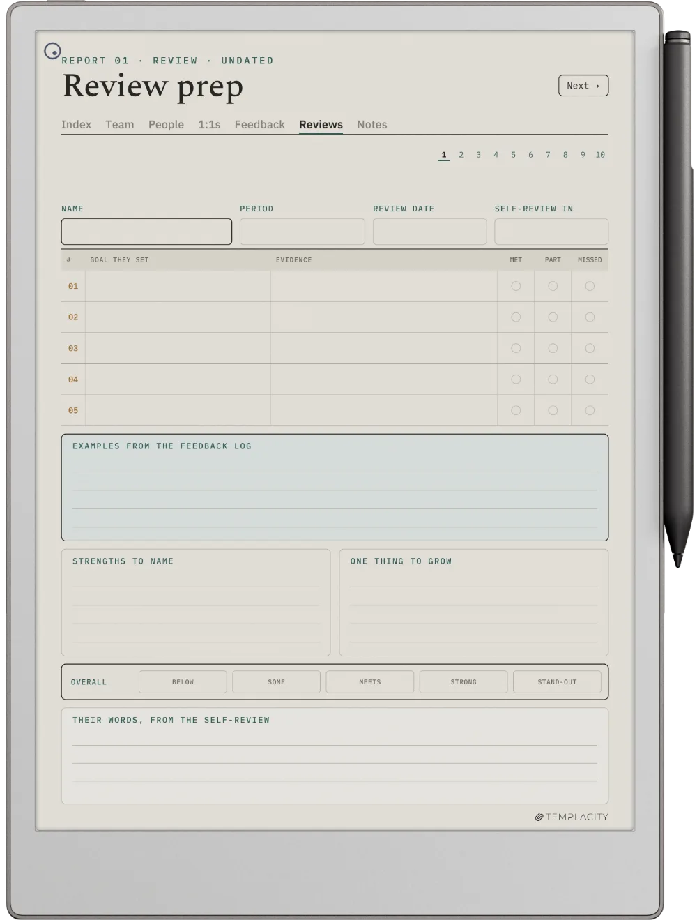 The Planner · People Manager reMarkable Paper Pro page 5