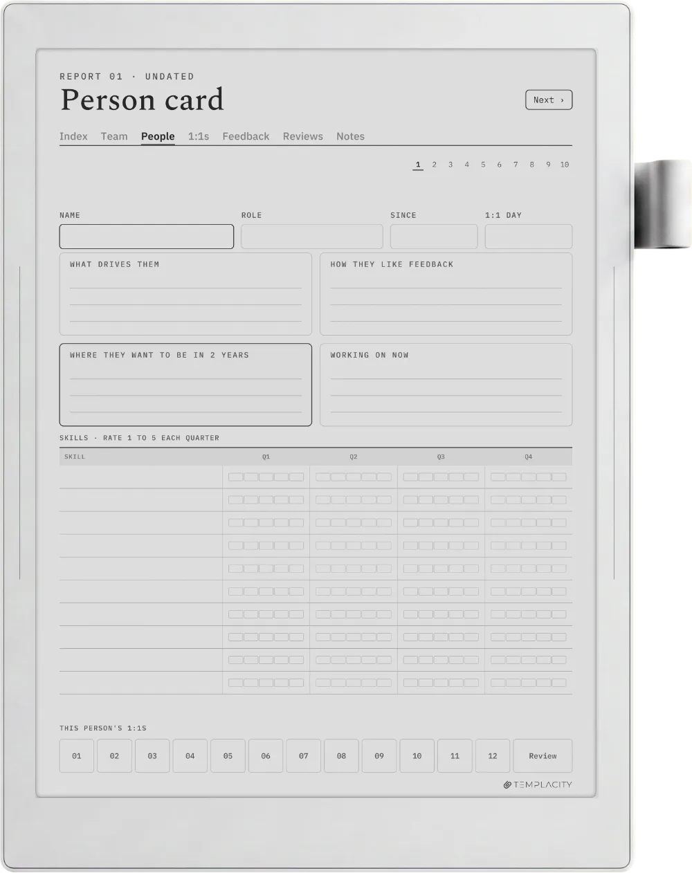 The Planner The Person Card