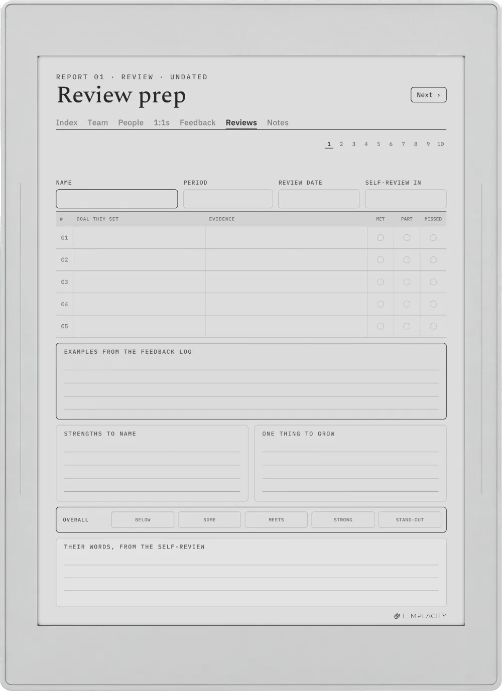 The Planner · People Manager Supernote Nomad page 5