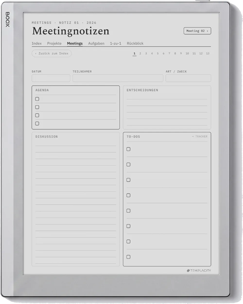 The Planner · Work Boox Go 10.3 Seite 3