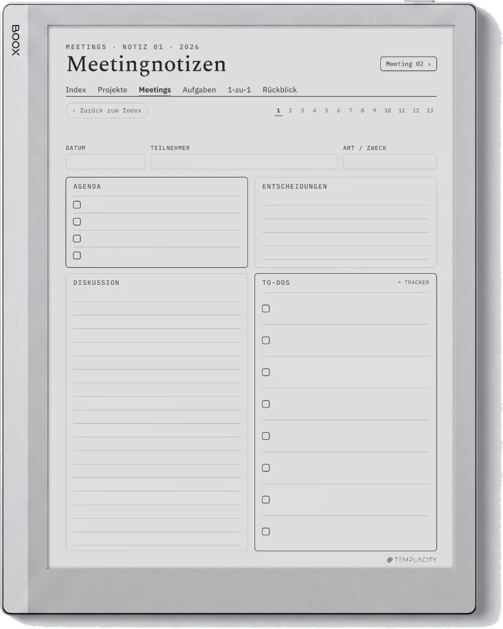 The Planner · Work Boox Go 10.3 Seite 3