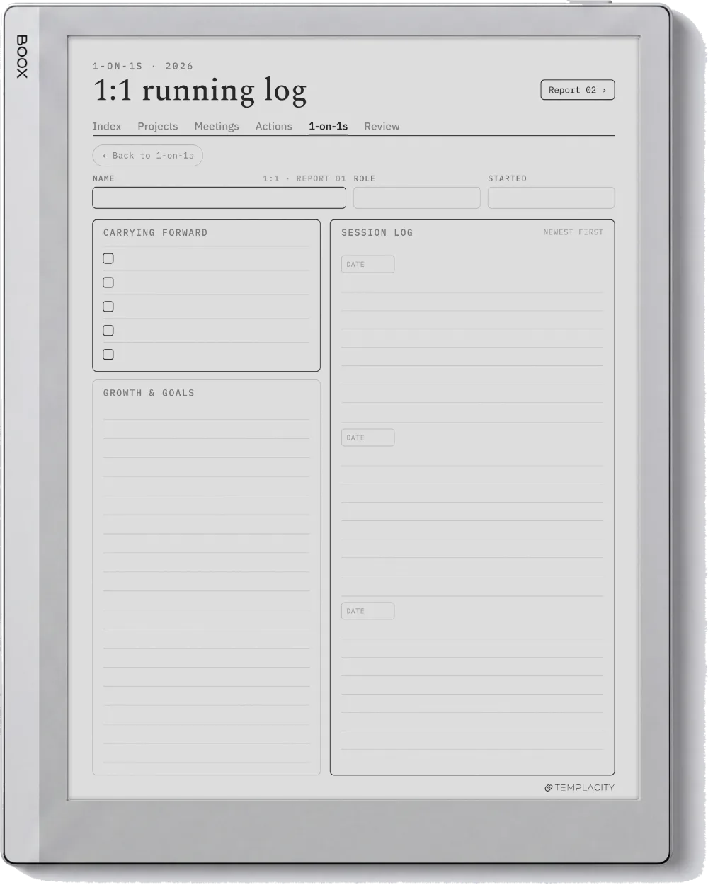The Planner · Work Boox Go 10.3 page 5
