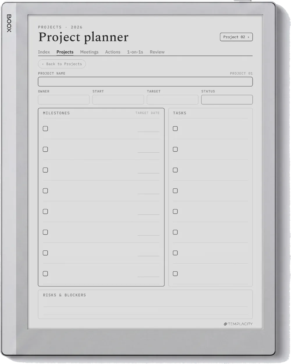 The Planner · Work Boox Go 10.3 page 1