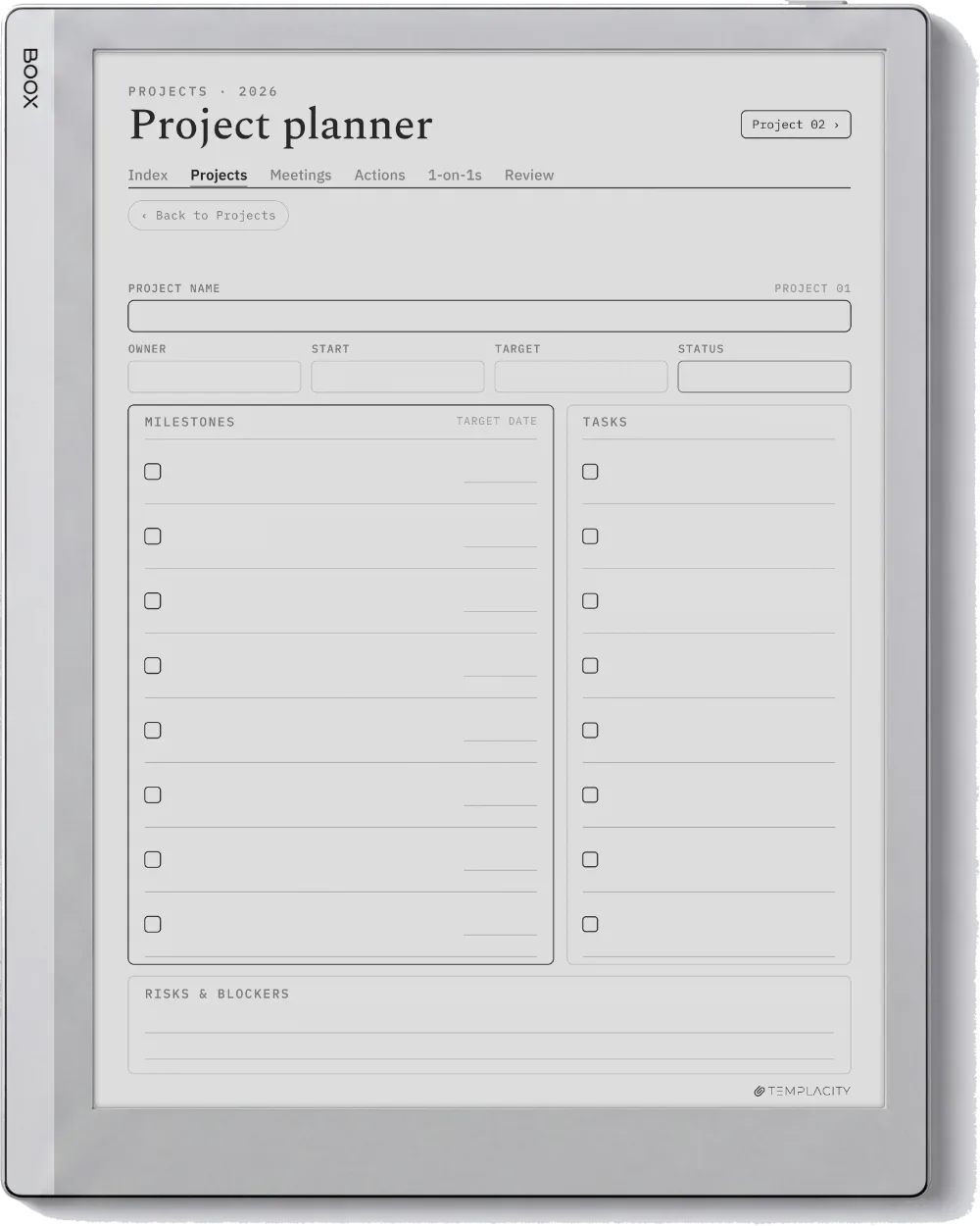 The Planner The Projects Dashboard