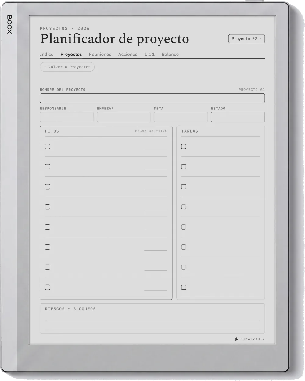 The Planner · Trabajo Boox Go 10.3 página 1