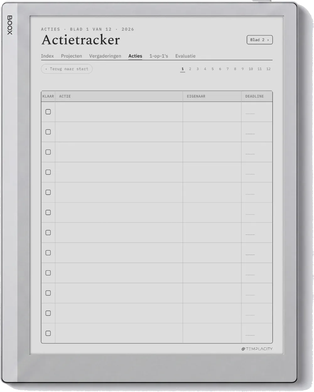 The Planner · Werk Boox Go 10.3 pagina 2