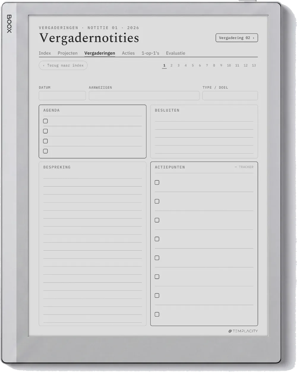The Planner · Werk Boox Go 10.3 pagina 3