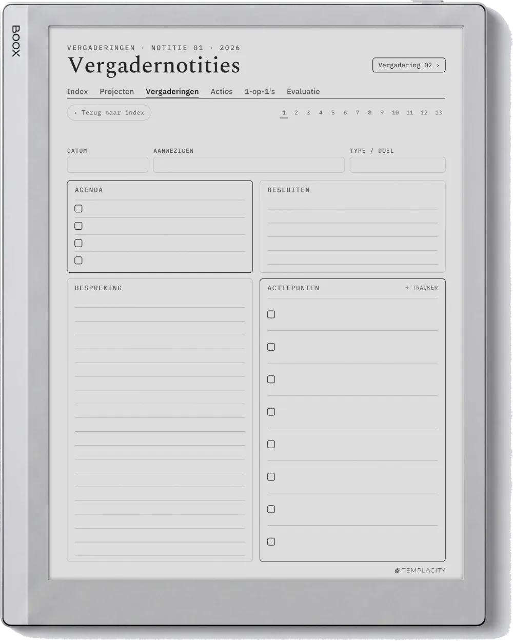 The Planner · Werk Boox Go 10.3 pagina 3