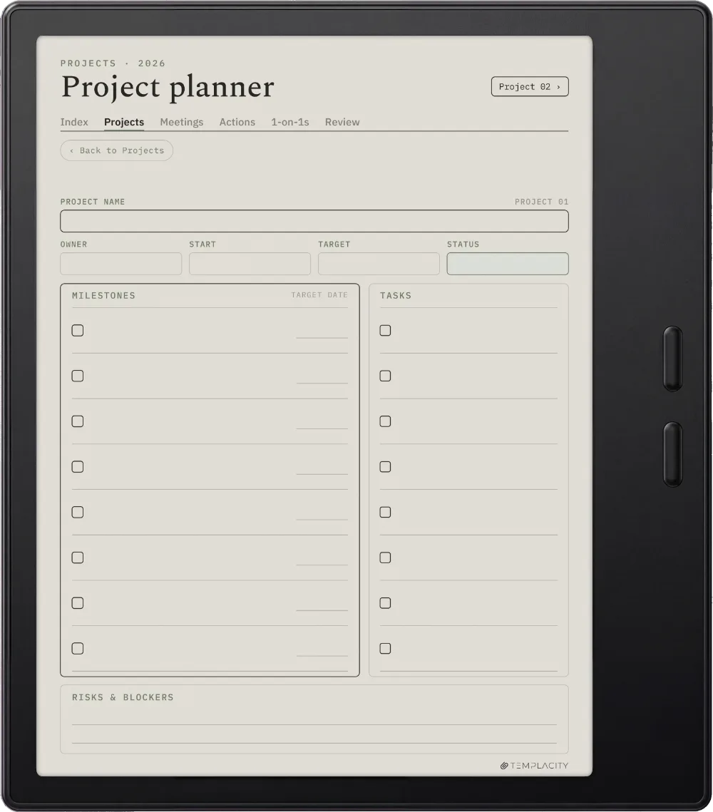 The Planner · Work Boox Go Color 7 (Gen II) page 1