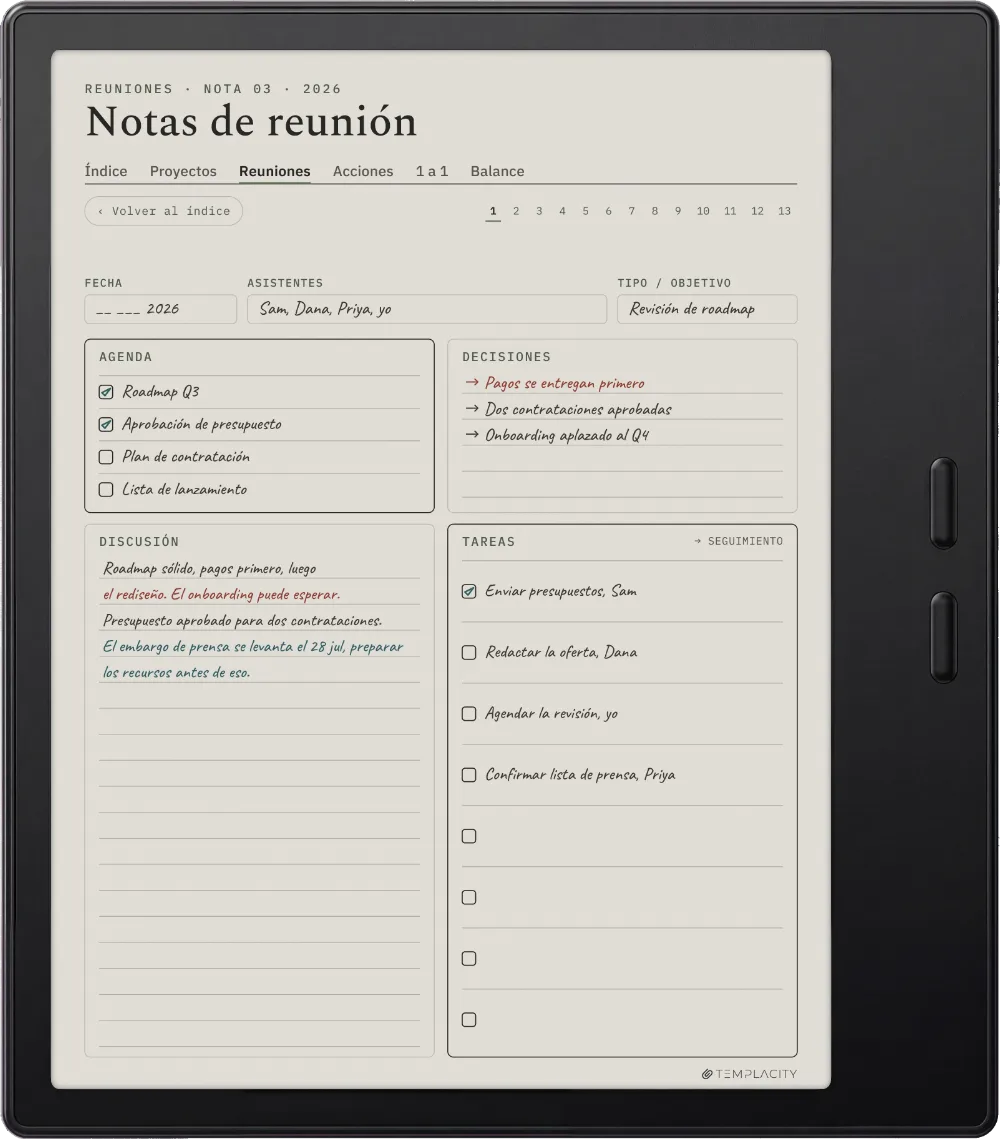 The Planner en el Boox Go Color 7 (Gen II)