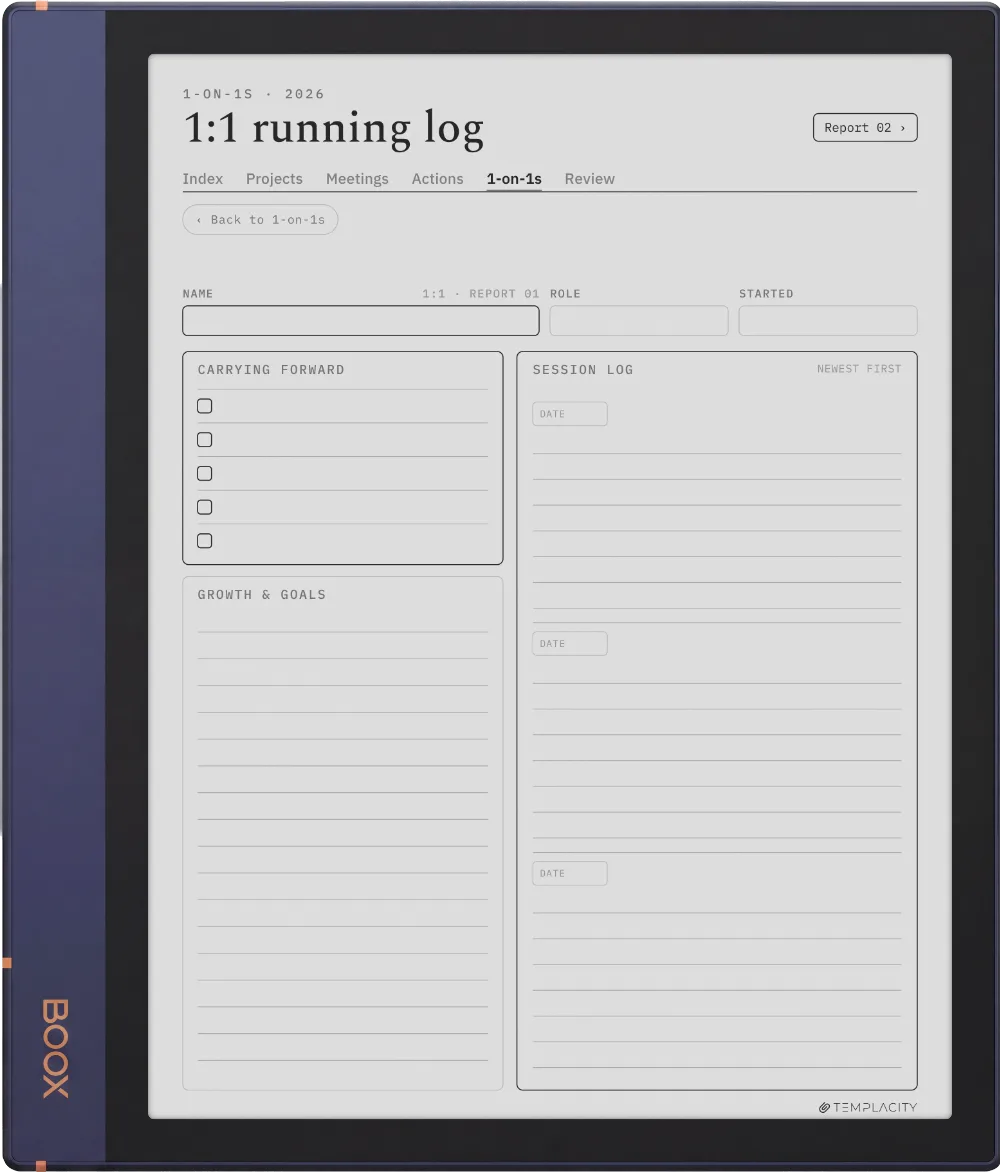 The Planner · Work Boox Note Air2 page 5