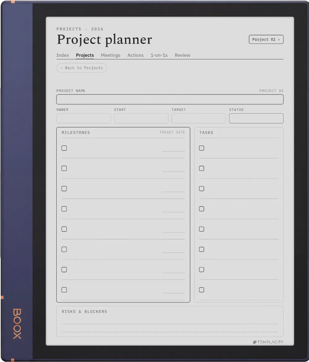 The Planner The Projects Dashboard
