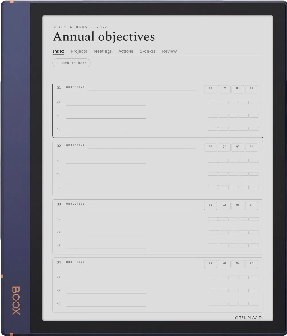 The Planner · Work Boox Note Air2 page 4