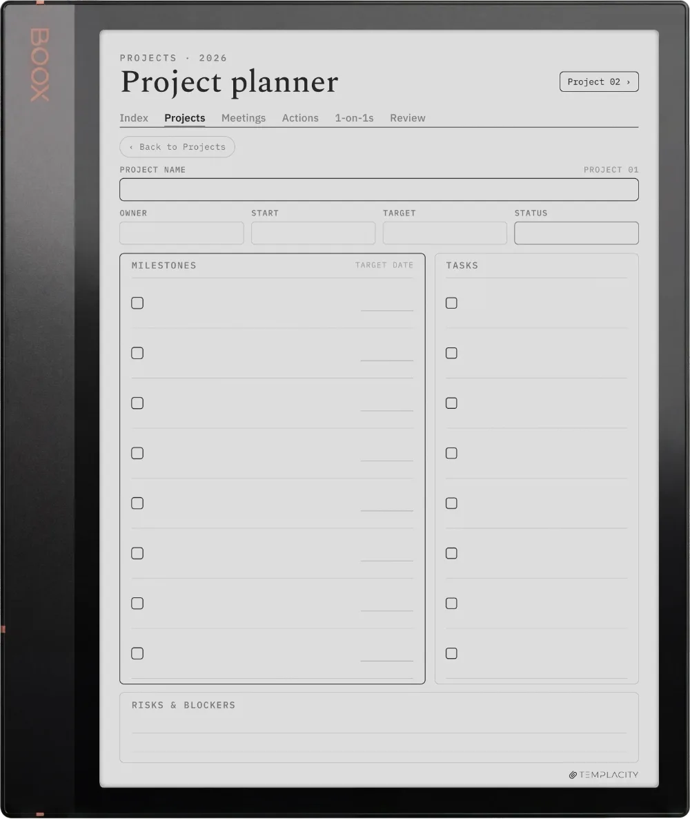 The Planner · Work Boox Note Air 3 page 1