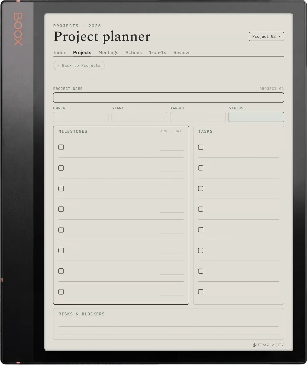 The Planner The Projects Dashboard
