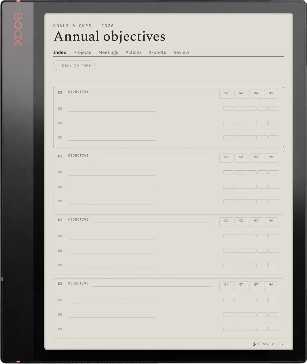 The Planner · Work Boox Note Air3 C page 4