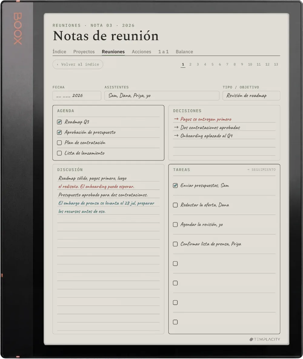 The Planner en el Boox Note Air3 C