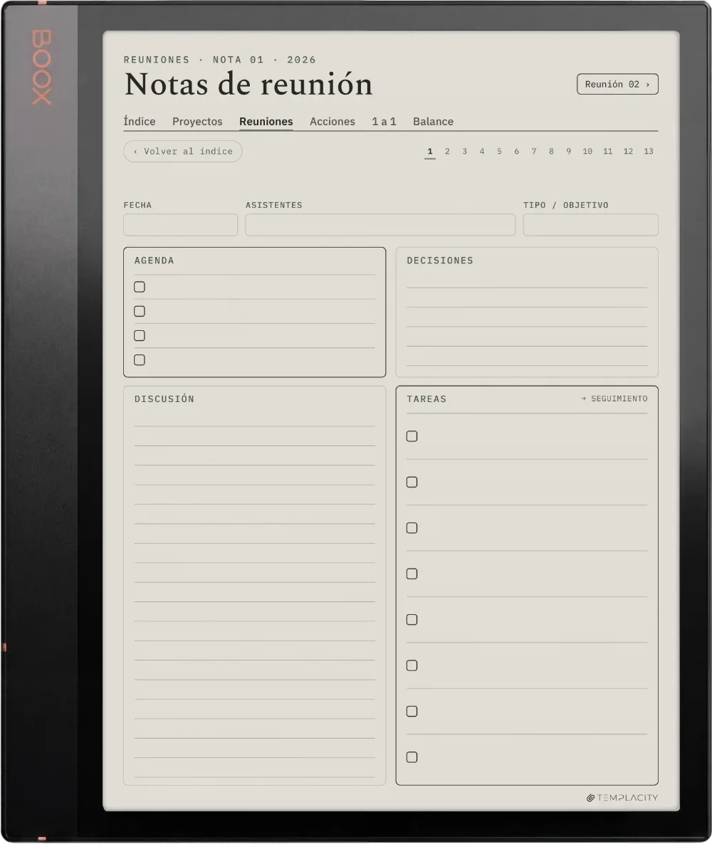 The Planner · Trabajo Boox Note Air3 C página 3