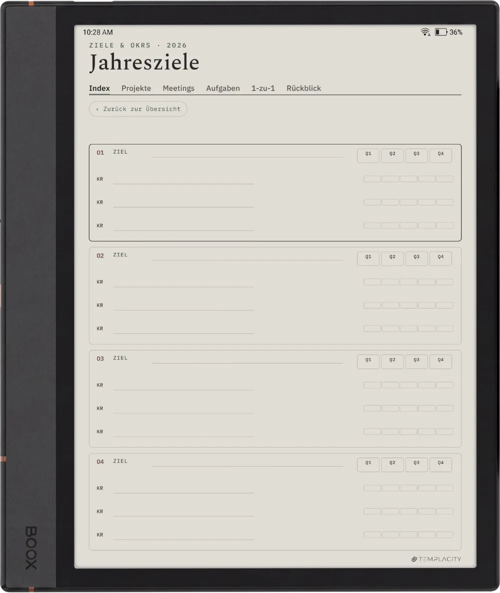 The Planner · Work Boox Note Air4 C Seite 4