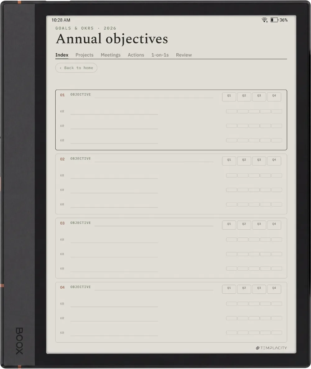 The Planner · Work Boox Note Air4 C page 4