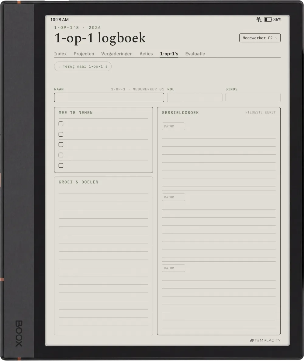 The Planner · Werk Boox Note Air4 C pagina 5
