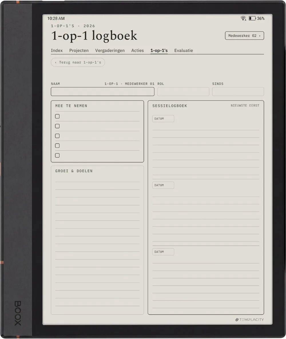 The Planner · Werk Boox Note Air4 C pagina 5