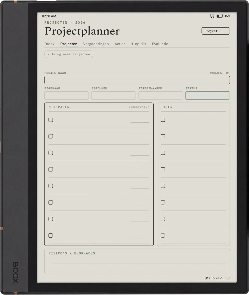 The Planner Het projectendashboard
