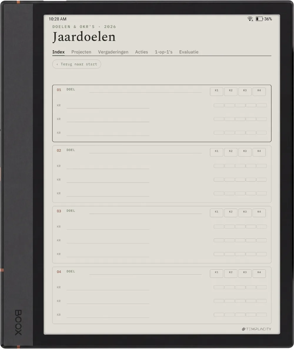 The Planner · Werk Boox Note Air4 C pagina 4