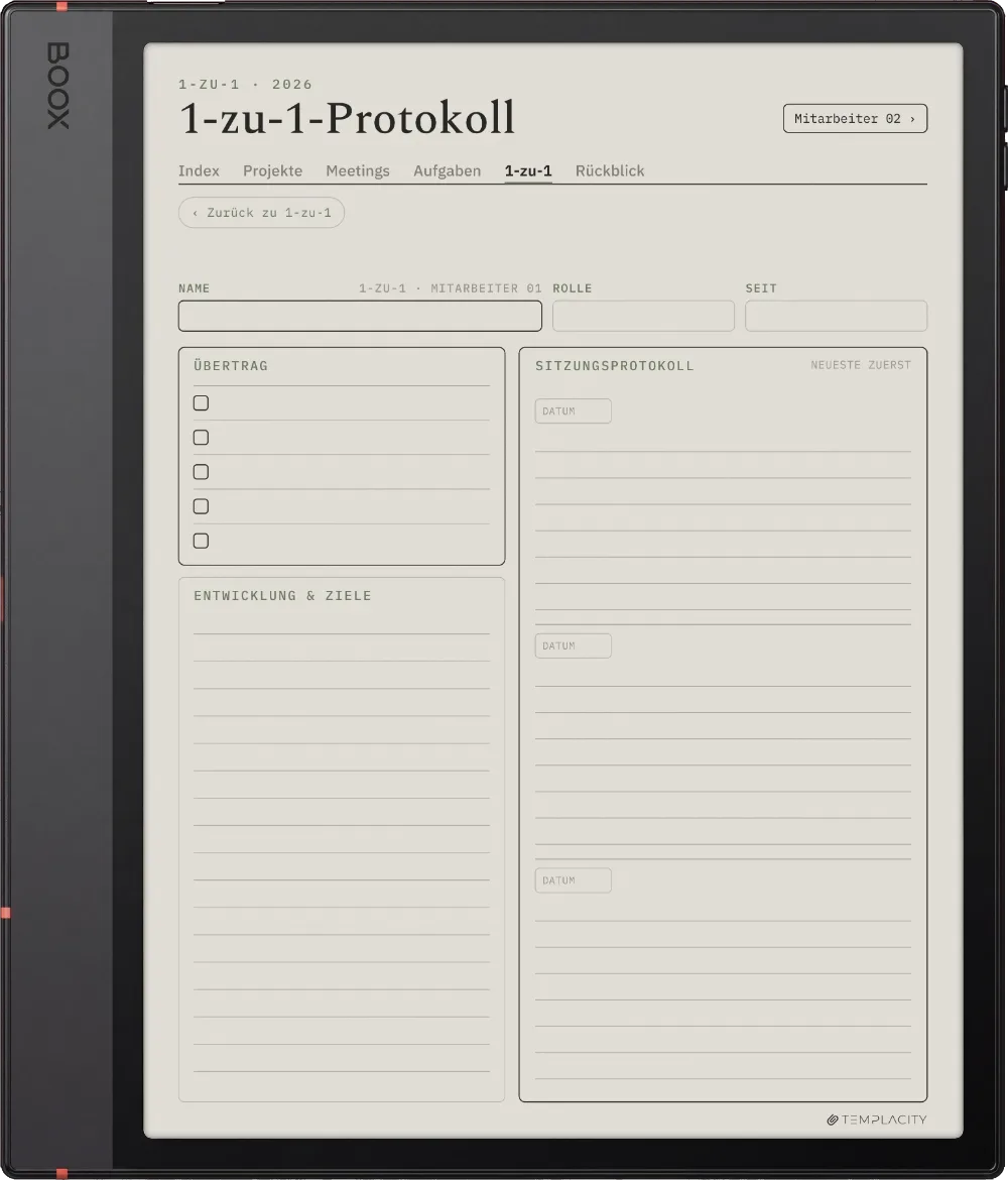 The Planner · Work Boox Note Air5 C Seite 5