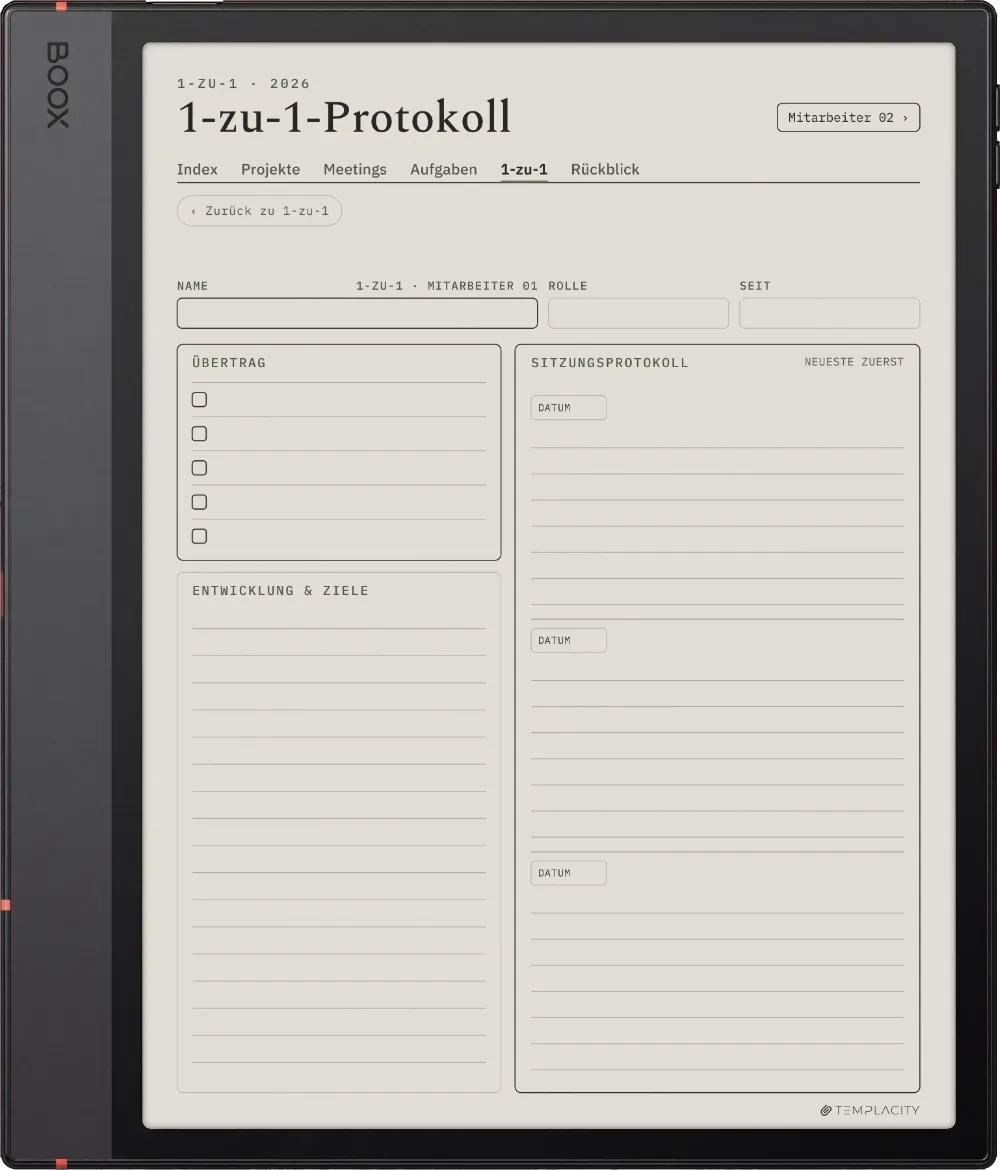 The Planner · Work Boox Note Air5 C Seite 5