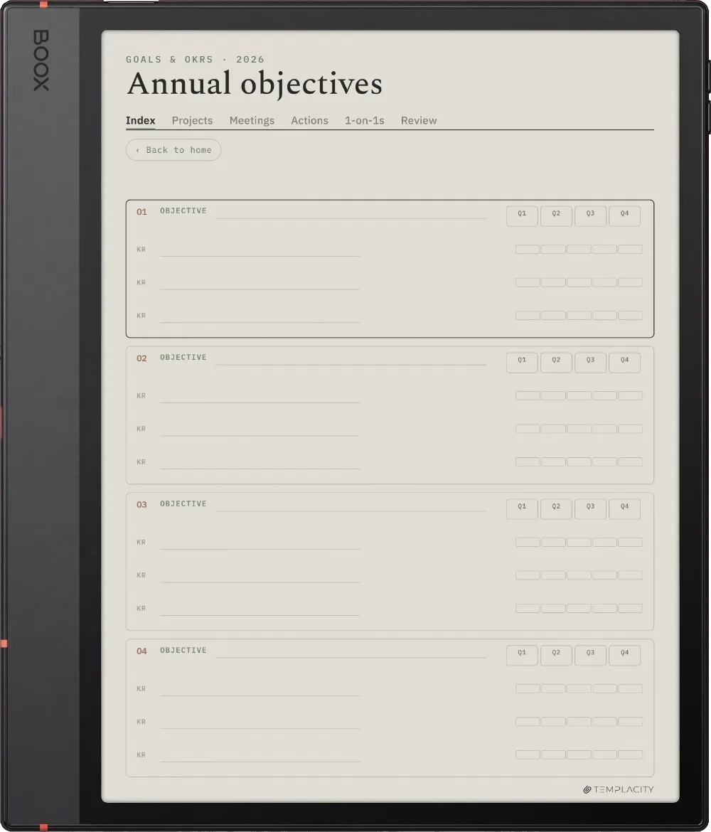 The Planner · Work Boox Note Air5 C page 4