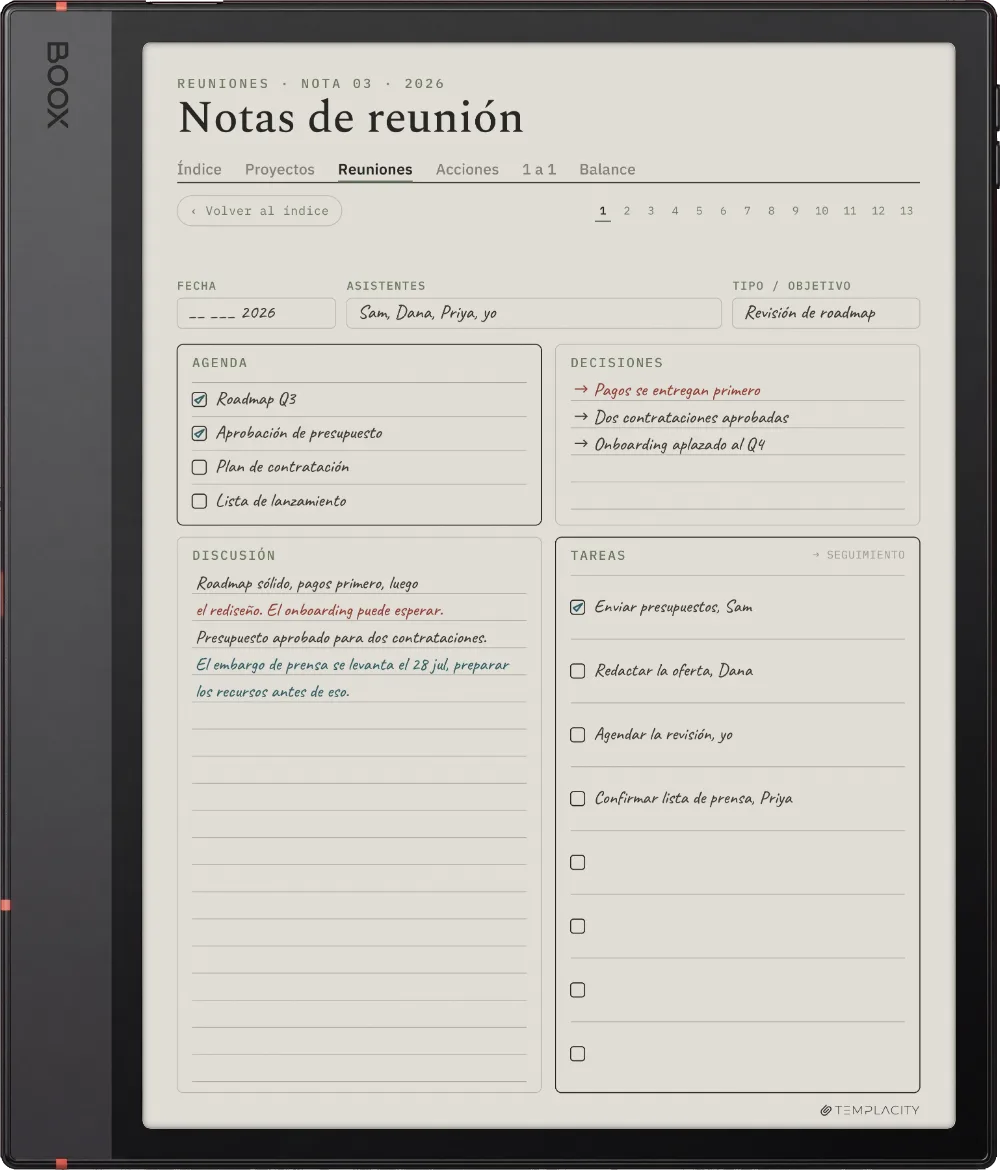 The Planner en el Boox Note Air5 C