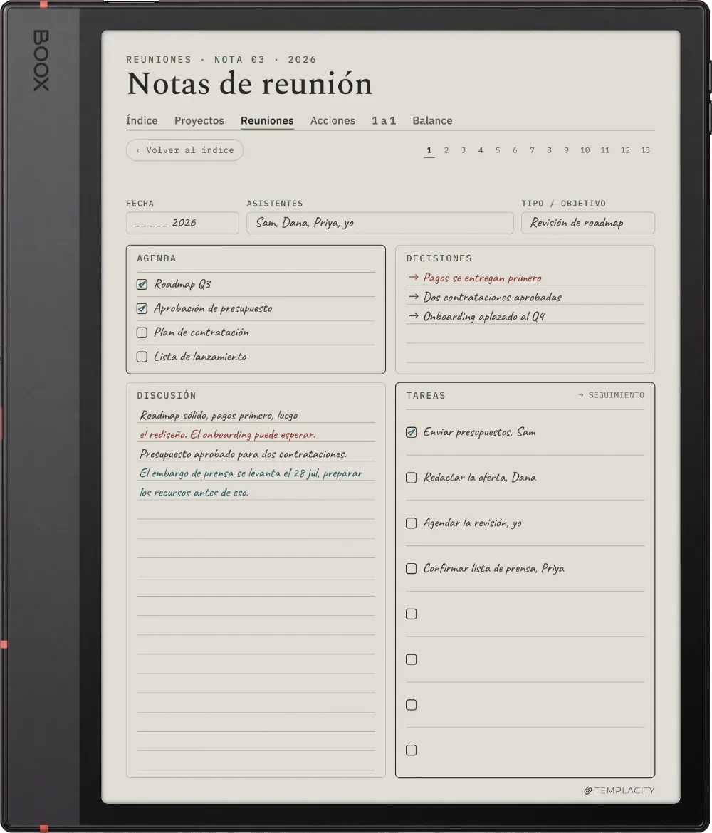 The Planner en el Boox Note Air5 C