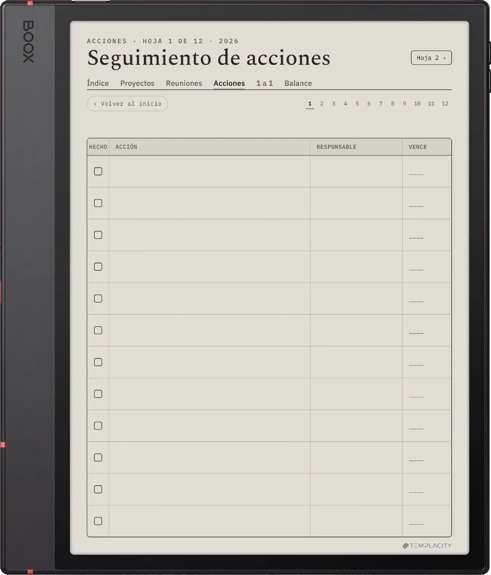 The Planner · Trabajo Boox Note Air5 C página 2
