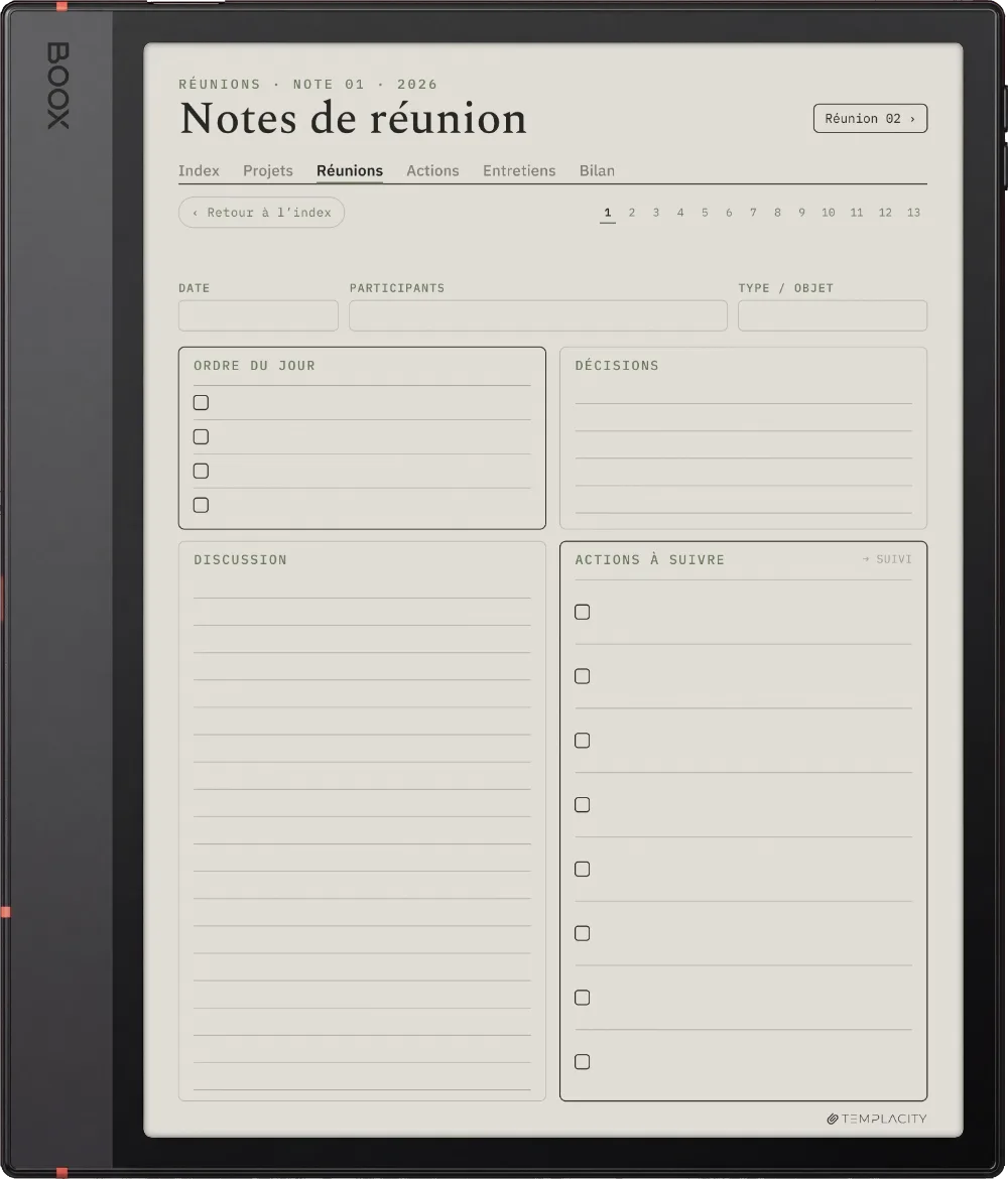 The Planner · Work Boox Note Air5 C page 3