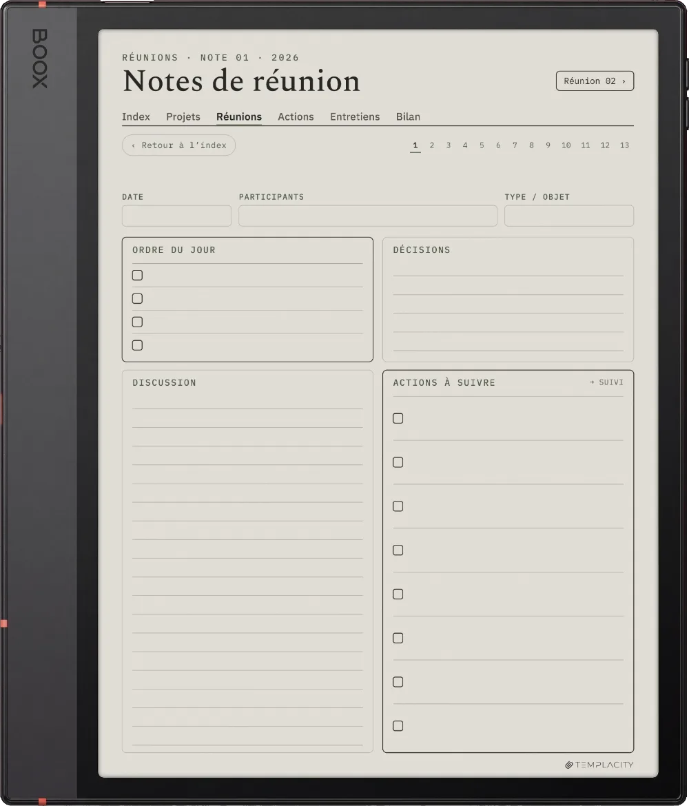 The Planner · Work Boox Note Air5 C page 3