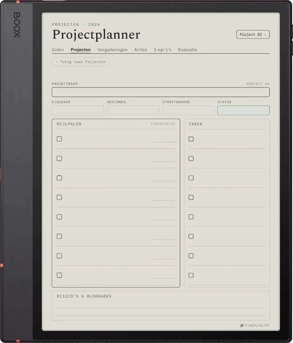 The Planner · Werk Boox Note Air5 C pagina 1