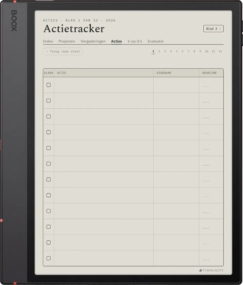 The Planner · Werk Boox Note Air5 C pagina 2