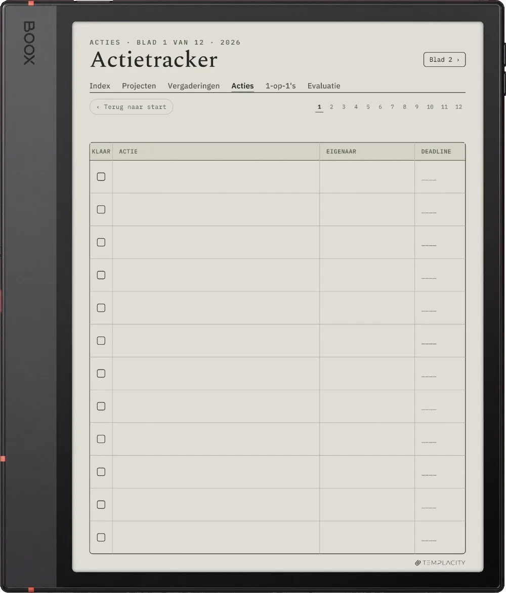 The Planner · Werk Boox Note Air5 C pagina 2