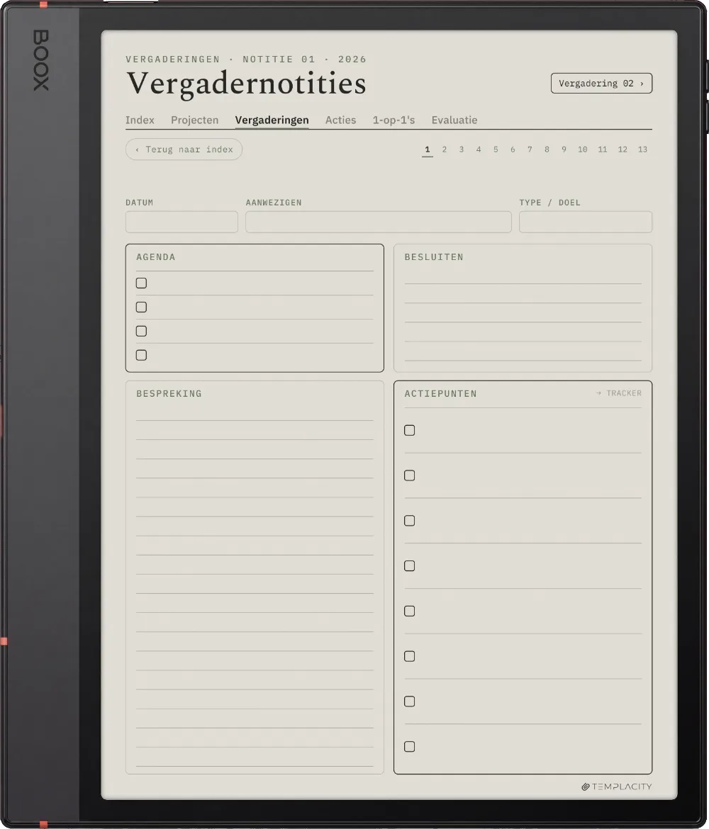 The Planner · Werk Boox Note Air5 C pagina 3