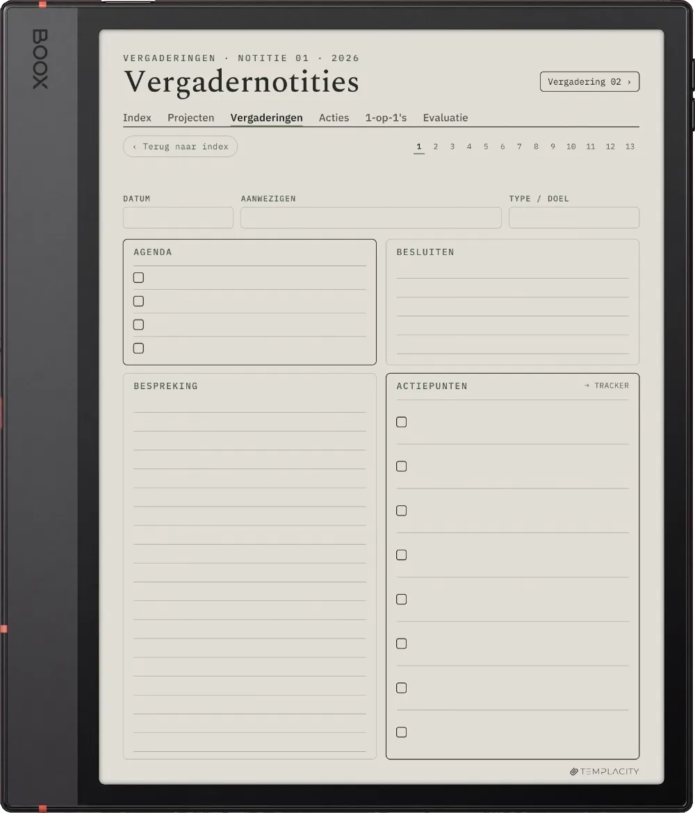 The Planner · Werk Boox Note Air5 C pagina 3