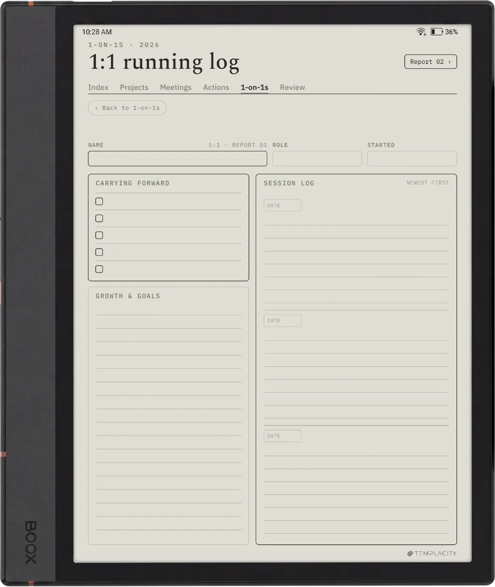 The Planner · Work Boox Note Max page 5