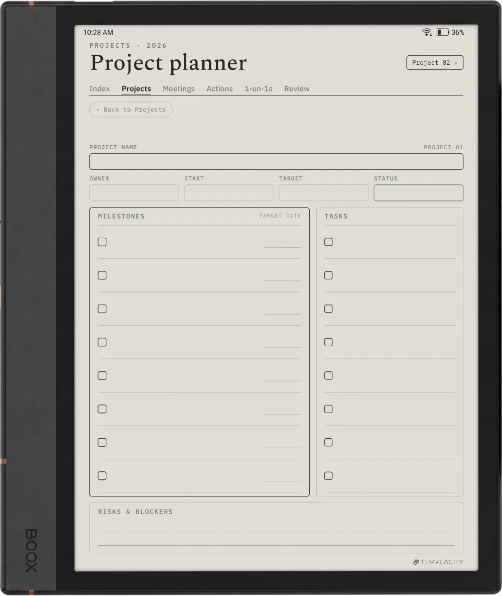 The Planner The Projects Dashboard