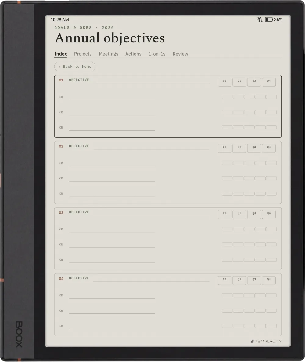 The Planner · Work Boox Note Max page 4