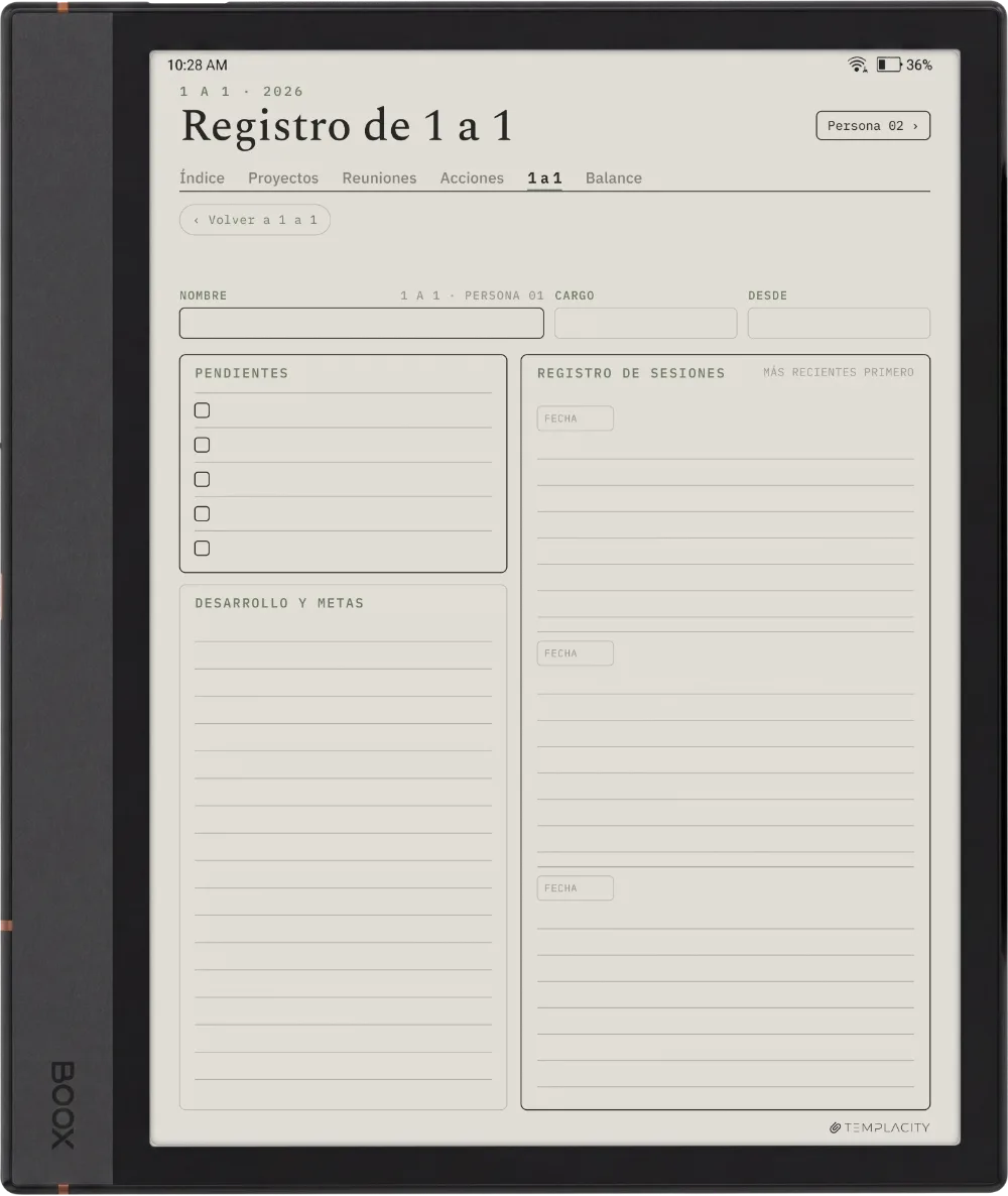 The Planner · Trabajo Boox Note Max página 5