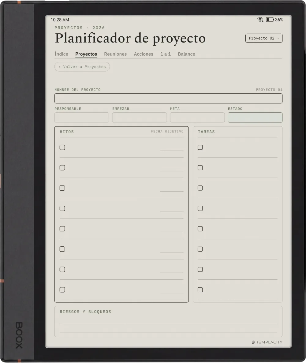 The Planner · Trabajo Boox Note Max página 1